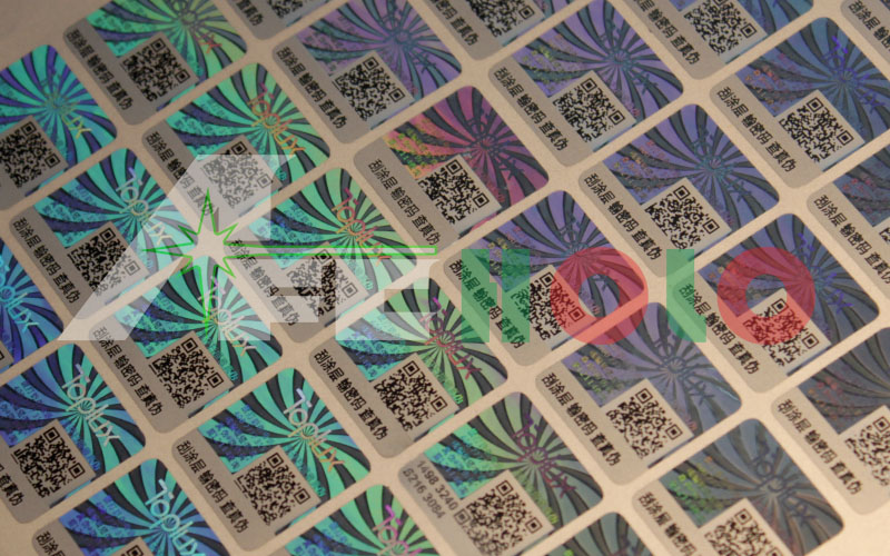 刮開二維碼防偽標簽